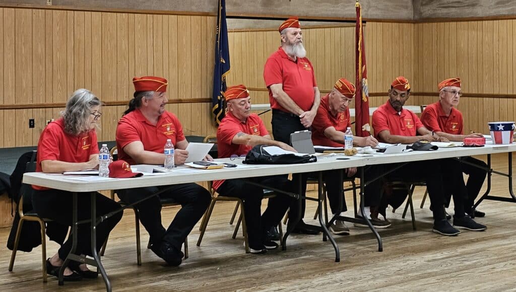 Oct 2025 MCL SLATTERY Officers with Jim Koons as Commandant (standing)