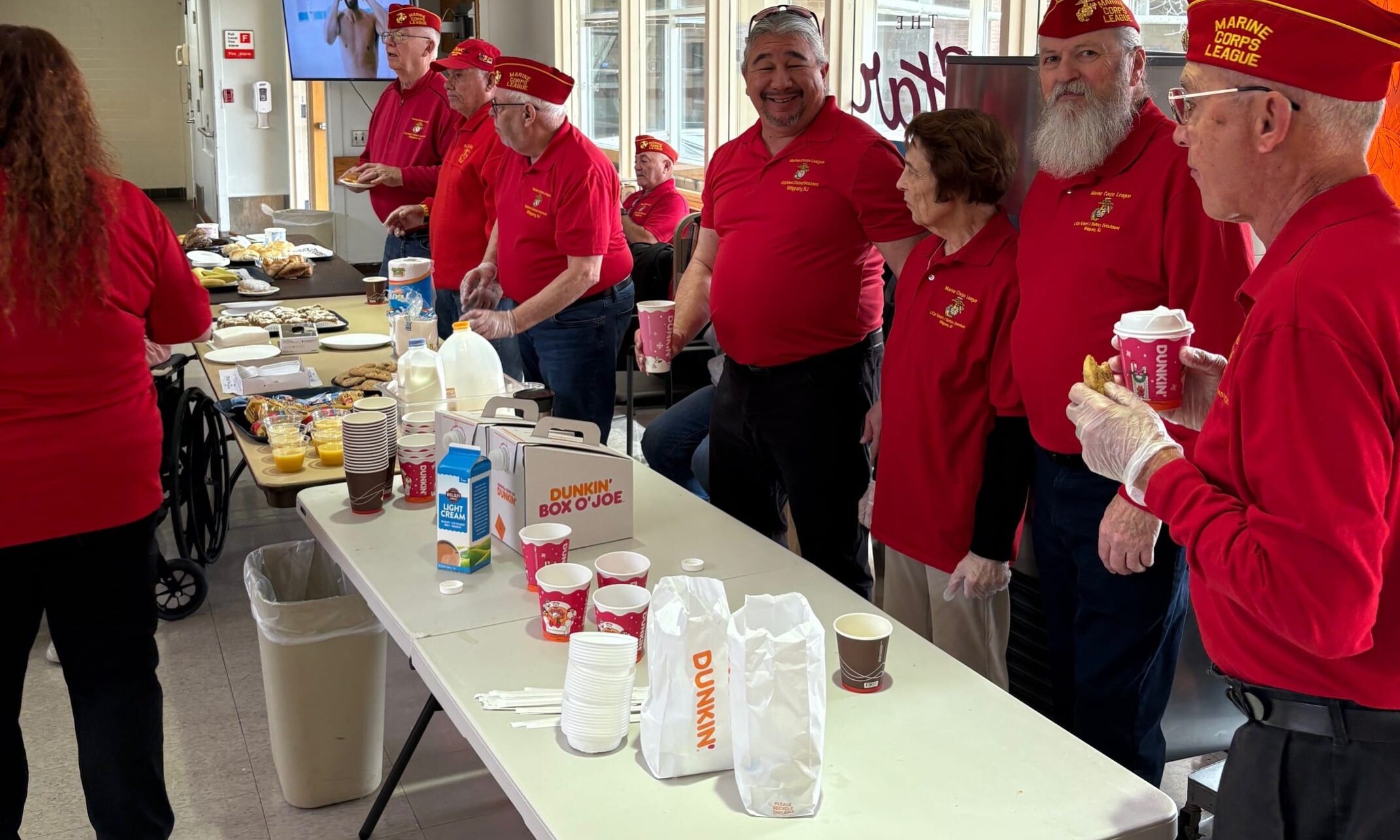 Prepping Breakfast at Lyons VA Breakfast with the Vets 11 2025
