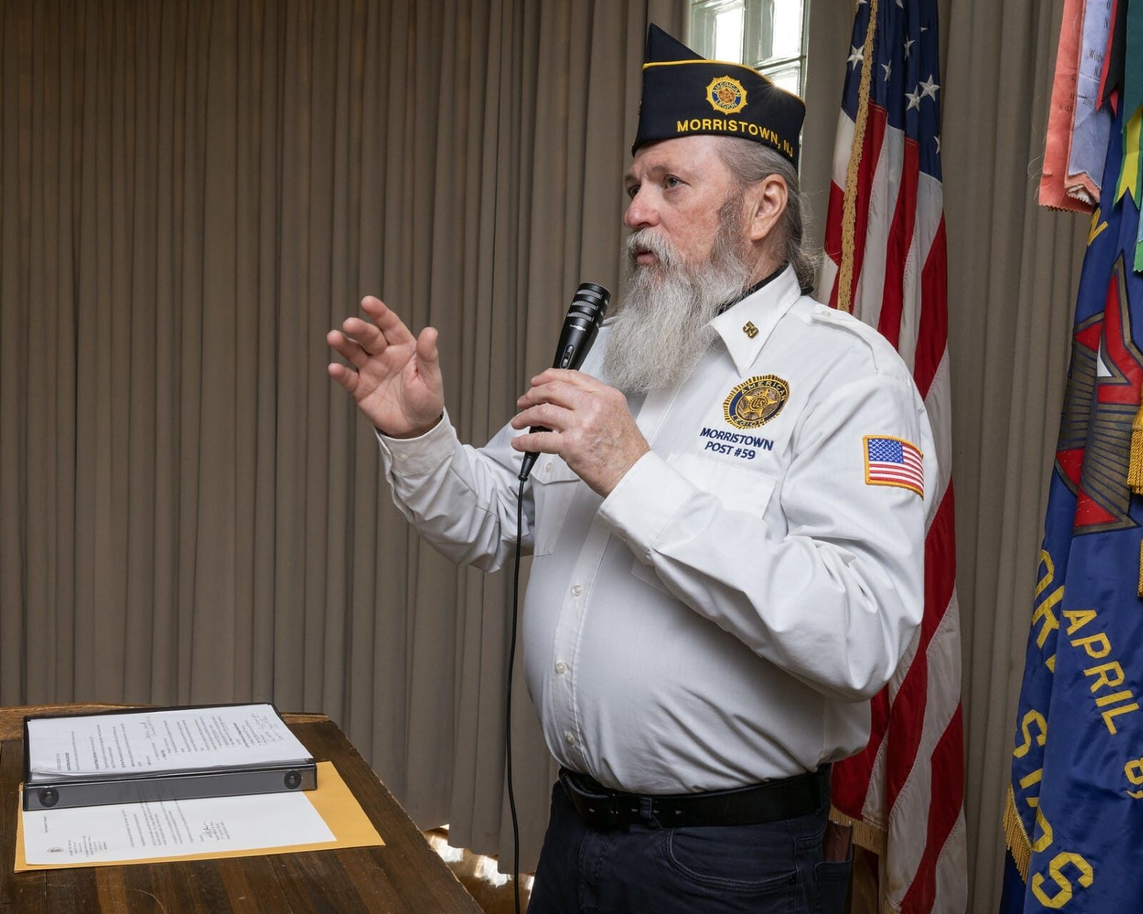 opening of the NJ Service Medal Ceremony by Jim Koons