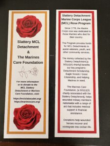 Slattery Bookmarks 2026 Slattery bookmarks to distribute at Rose Events