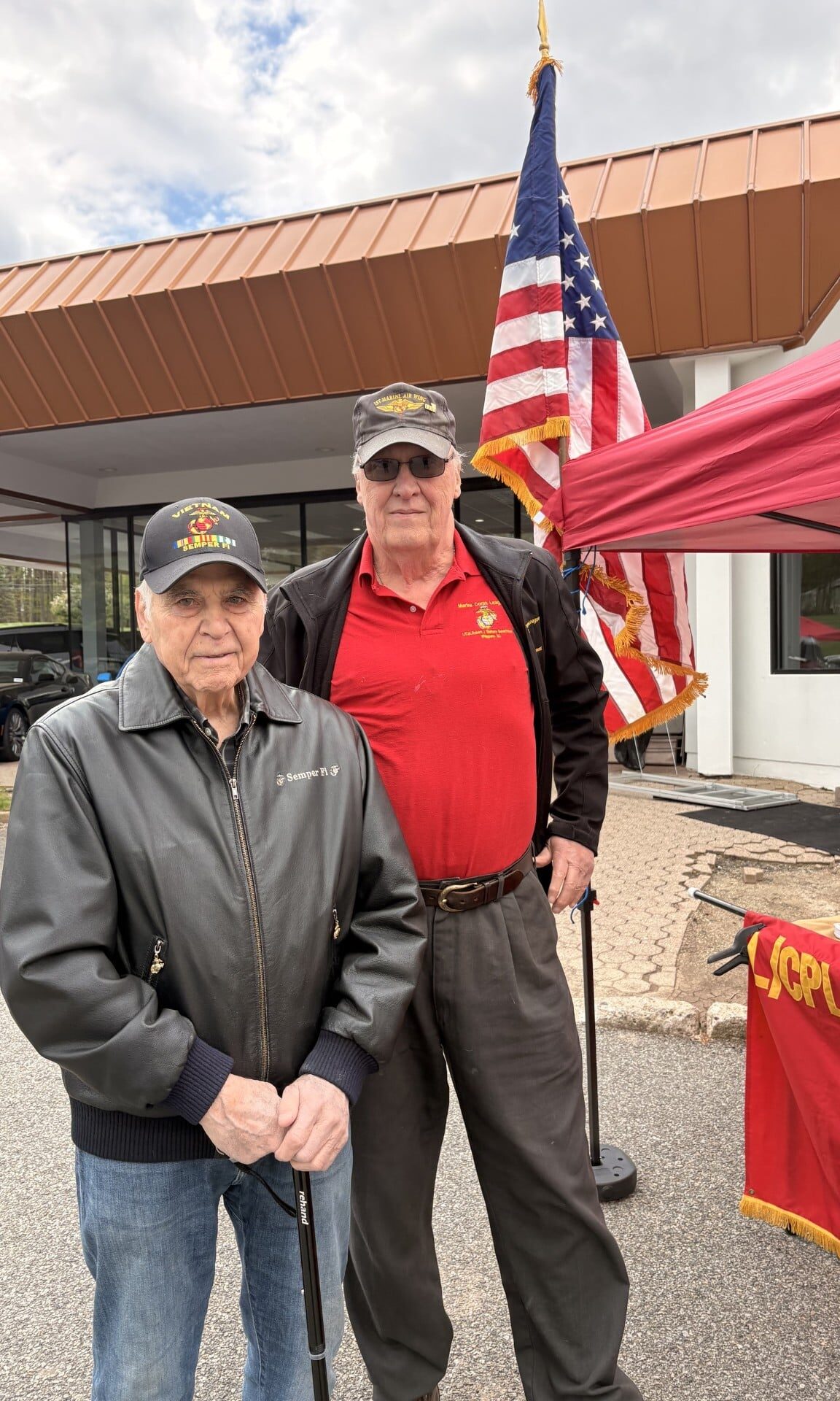 Mike and Lt Col Frank LaMura--a regular supporter at the show