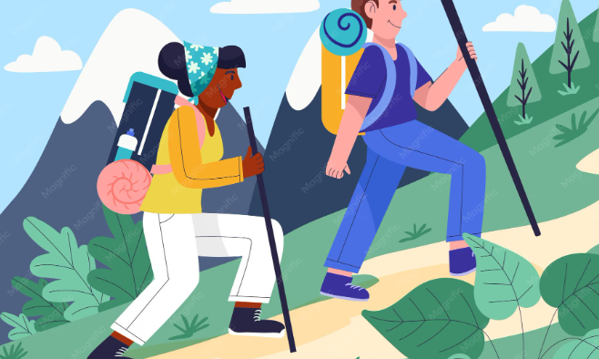 hiking friends